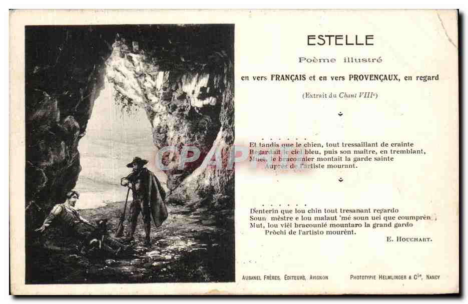 CPA Provencaux en regard Estelle Provence