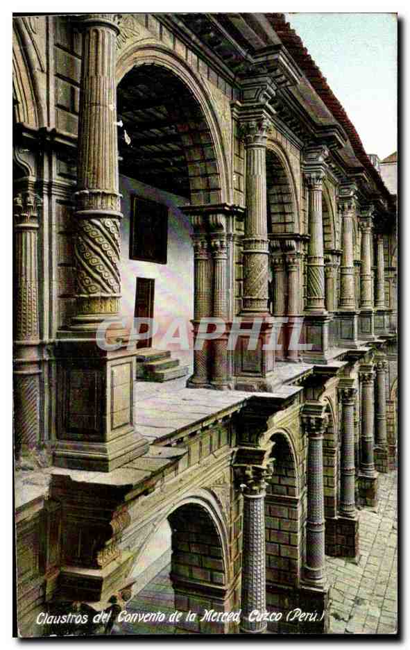 CPA Claustros del Convento de la Merced Cuzco Perou