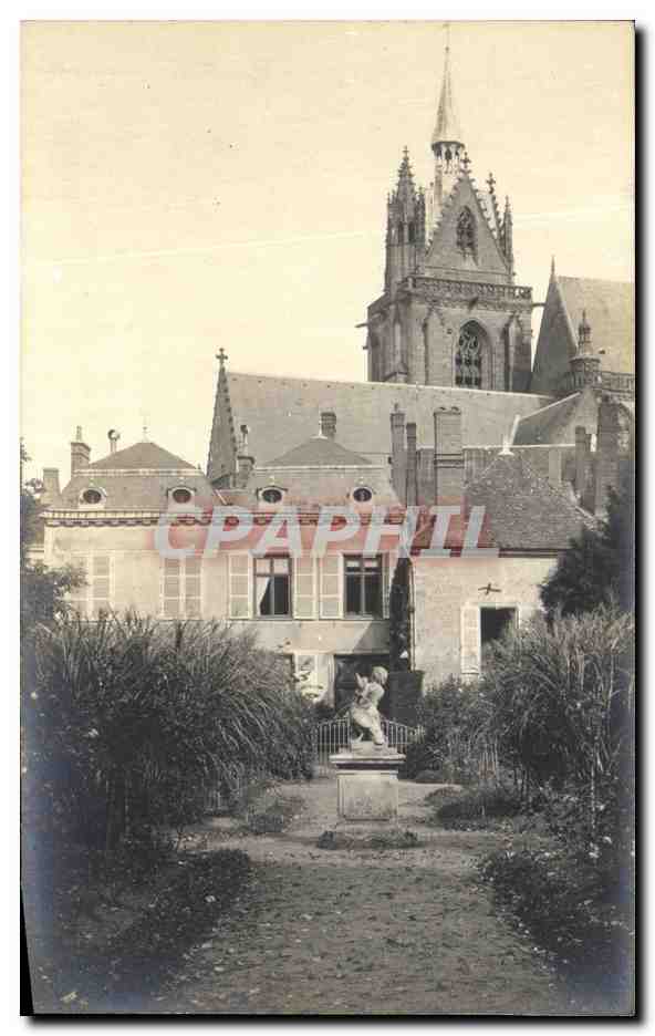 CPA Eglise et jardin 