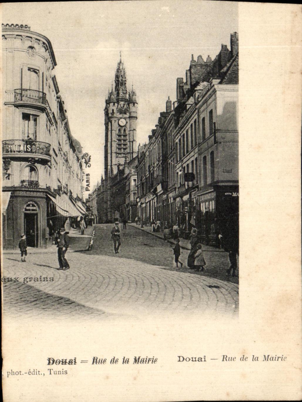 Douai — Rue de la Mairie — phot.-édit., Tunis