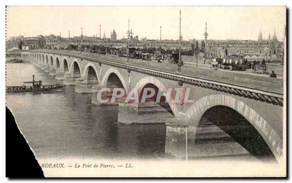 CPA Bordeaux Le Pont De Pierre