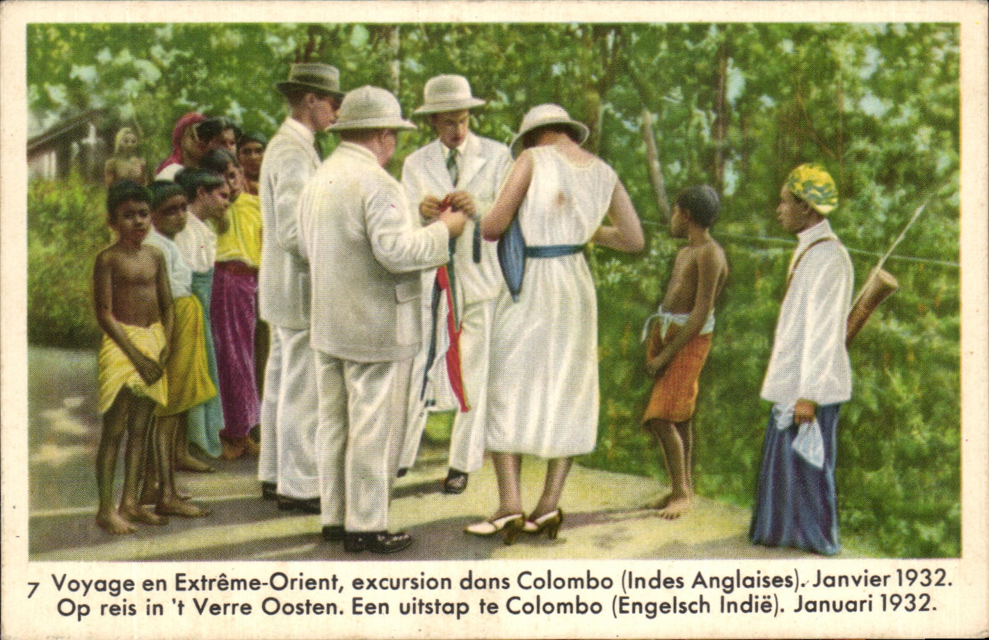 CPA Voyage En Extreme Orient Excursion Dans Colombo Janvier 1932