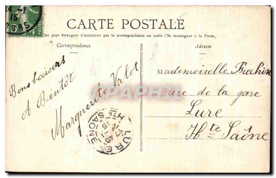 Interrogatoire d'un prisonnier allemand — 'GEO.' XXV. - 1914 — d'après L'Illustration — Verso