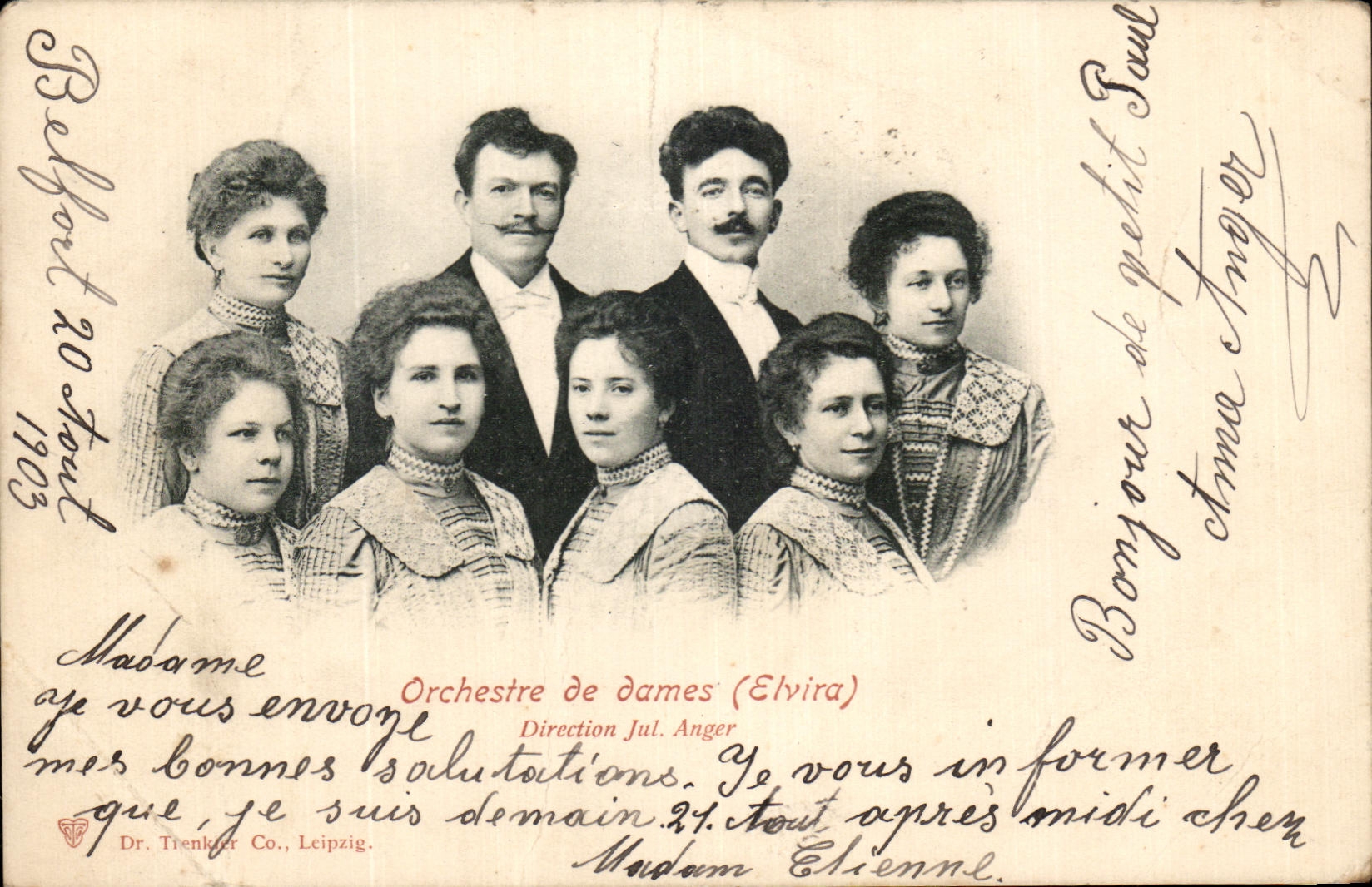 CPA Orchestre De Dames Elvira