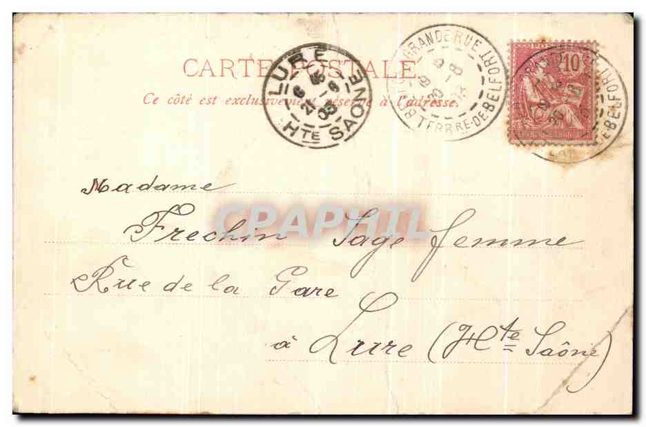CPA Orchestre De Dames Elvira — Rückseite