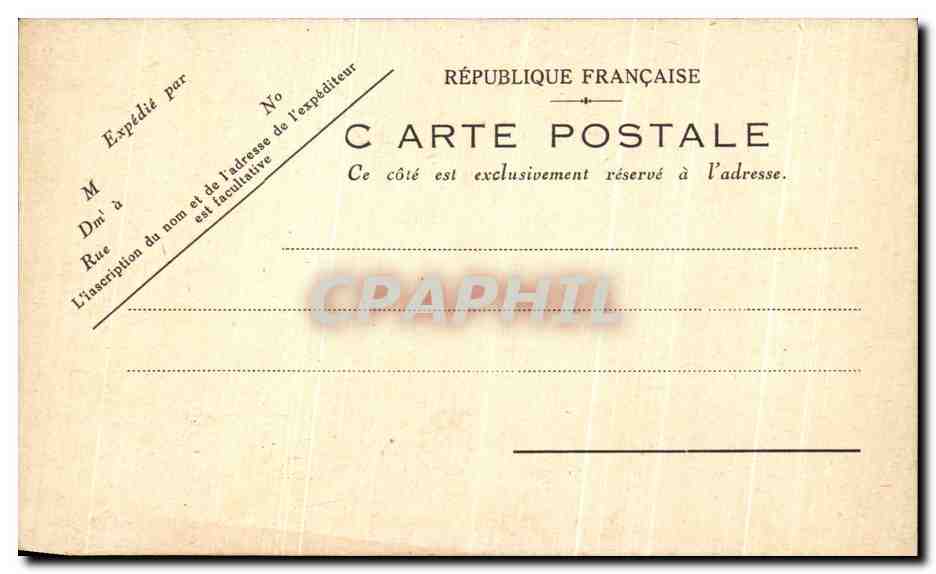 CPA Paysage  — Verso