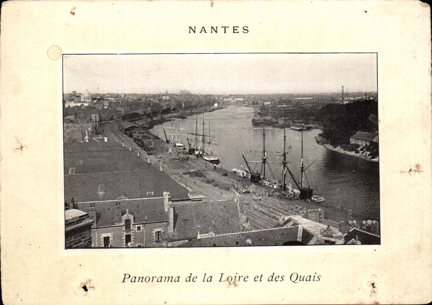 CPA Nantes Panorama De La Loire Et Des Quais