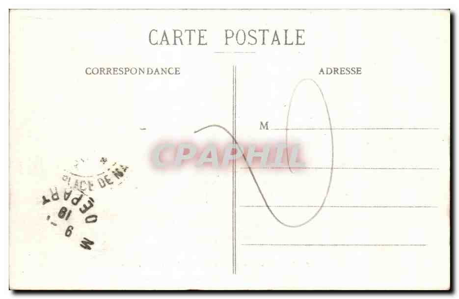 CPA Marseille Vue Generale sur Nd de la Garde — Verso