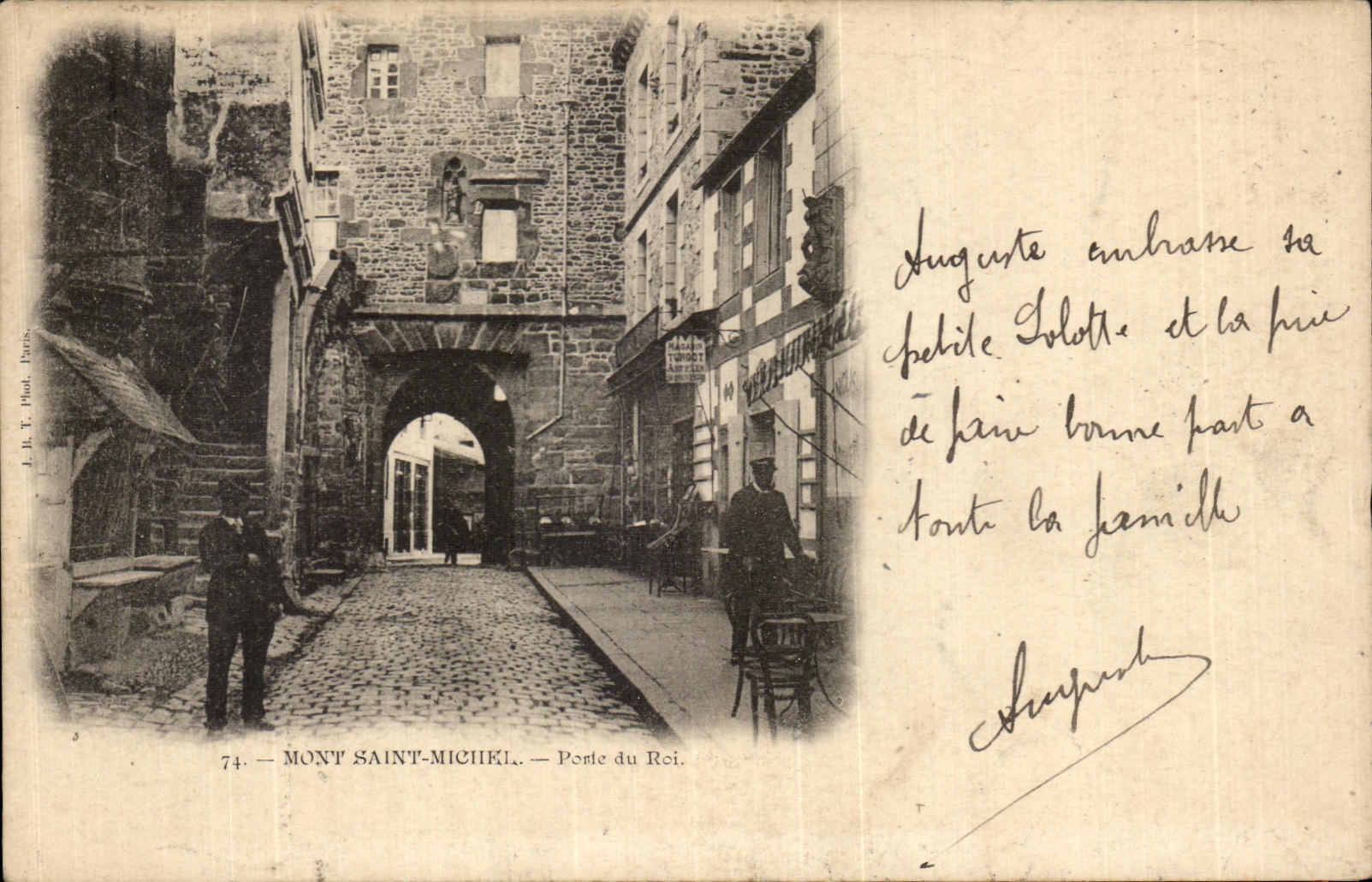 Mont Saint-Michel — Porte du Roi — F. R. T. Photo, Paris, n°74