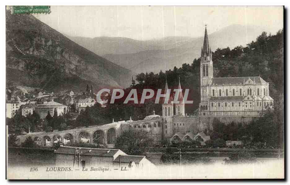 CPA Lourdes La basilique