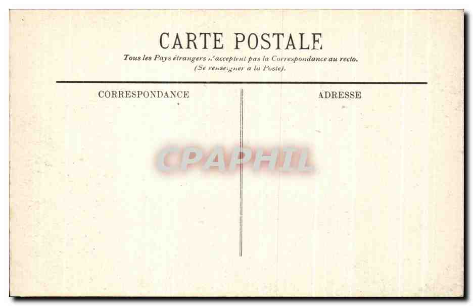 CPA Lourdes Benediction des malades — Verso