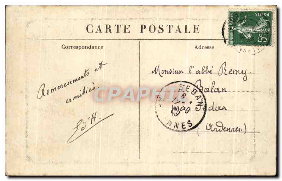 CPA Lourdes Les Piscines — Verso