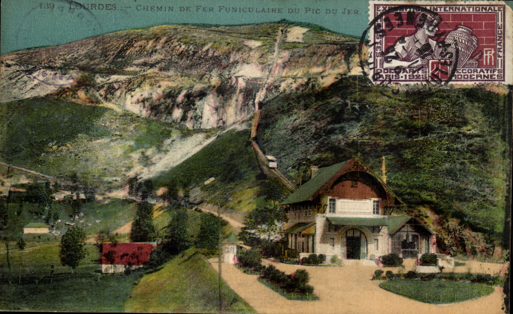 CPA Lourdes Chemin De Fer Funiculaire du Pic du Jer