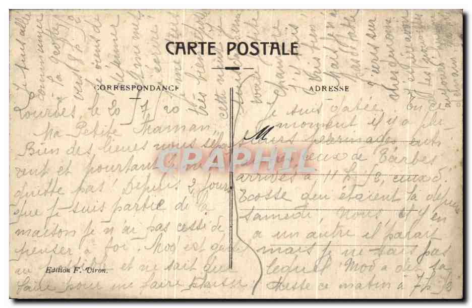CPA Lourdes Vue Laterale — Rückseite