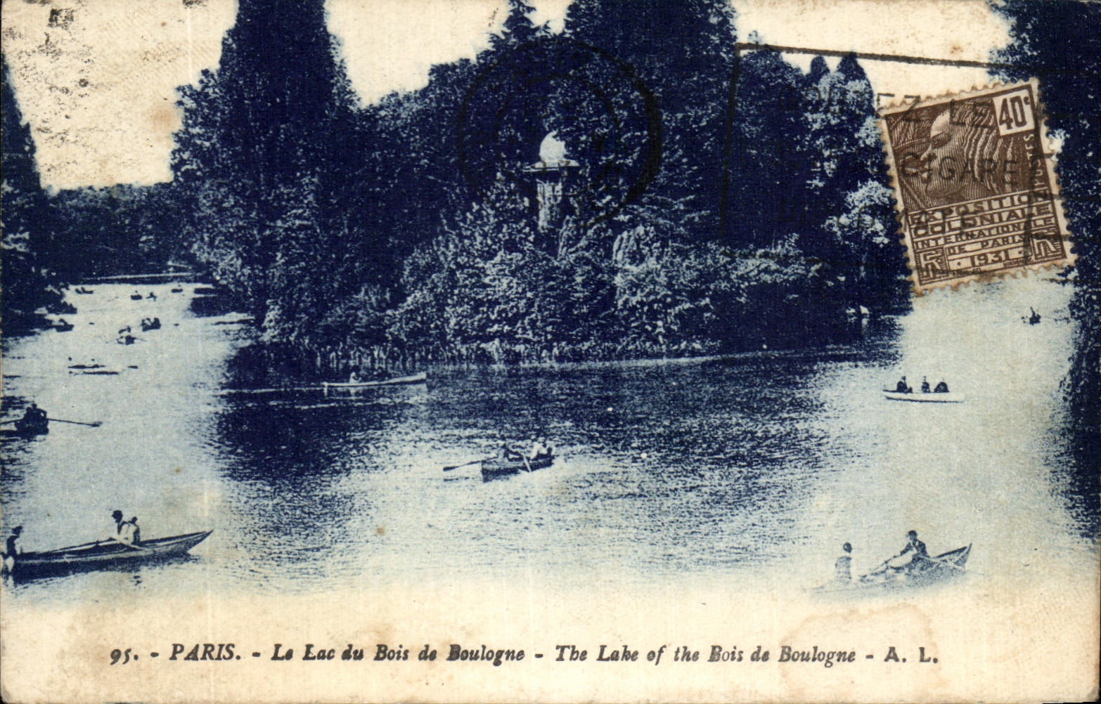 CPA Paris Le Lac du Bois de Boulogne 