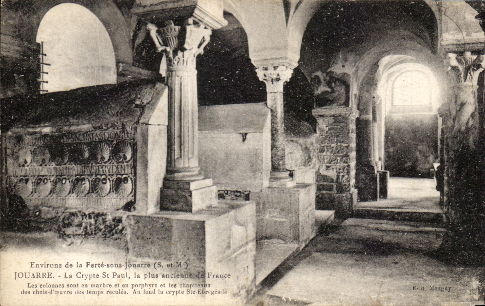 Jouarre - La Crypte Saint-Paul, la plus ancienne de France — E. lit Menguy