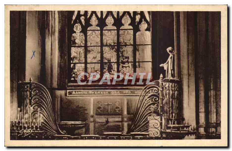 CPA Alencon Eglise Notre Dame Autel Sainte Therese