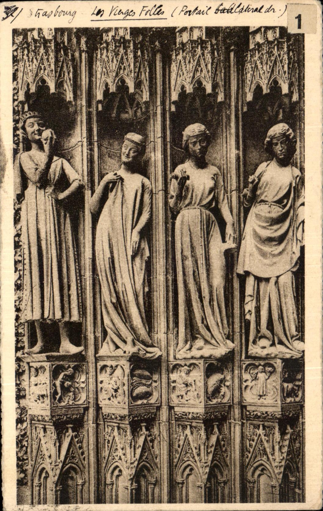 Strasbourg — Die Wahnsinnigen Jungfrauen (Statuenporträt der) — Verlag CPAPHIL