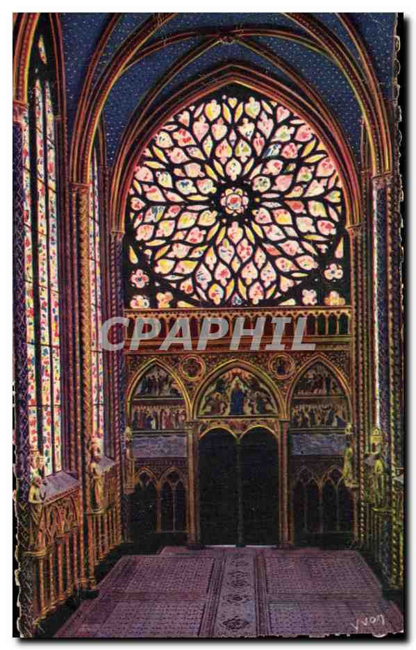 CPA Paris En Flanant Sainte Chapelle La Grande Rose
