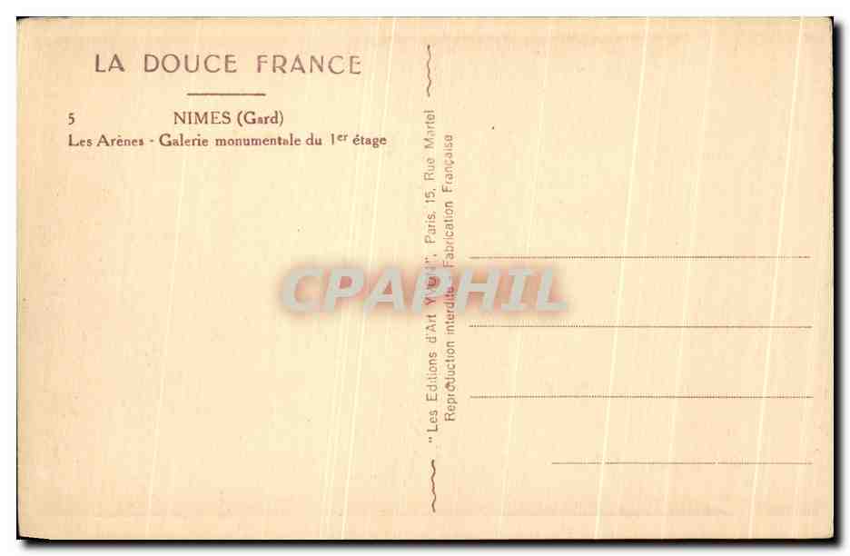 Les Arènes - Galerie monumentale du 1er étage — Nîmes (Gard) — Éditions d'Art Vivendi — Reverso