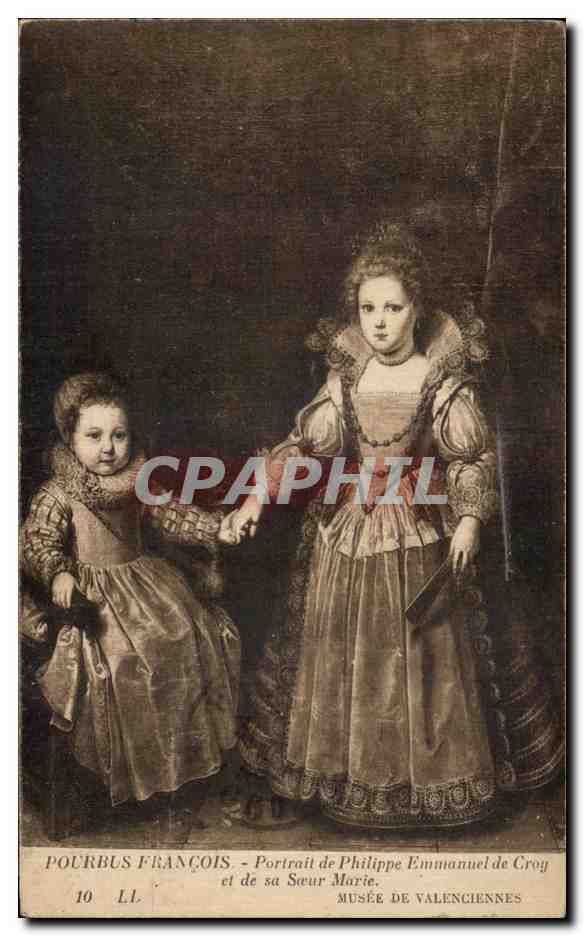 CPA Pourbus Francois Portrait De Philique Emmanuel De Croy Et De Sa Soeur Marie Musee De Valenciennes