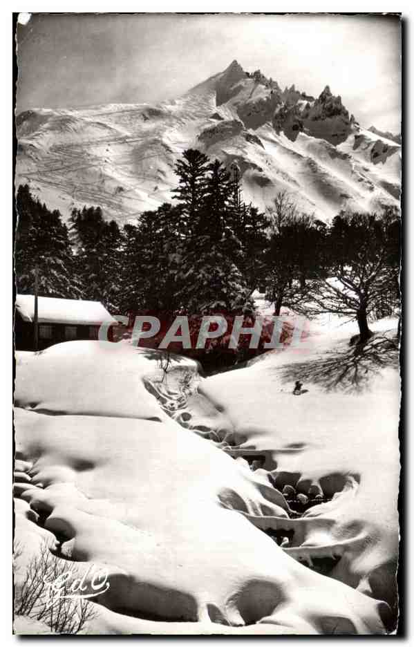 CPA L'Auvergne Le Mont Dore Sancy sous la Neige Sports d'Hiver Vallee de la Dordogne et massif du Sancy Versant Nord