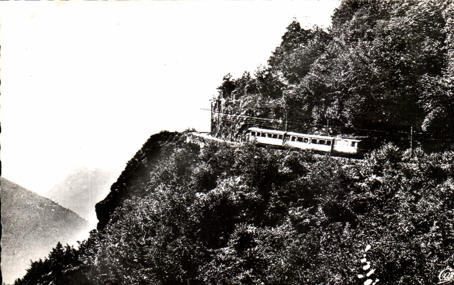 Luchon - Chemin de Fer de Superbagnères, Grand Tournant de Mail de Soulan — Réal-Photo, n°165