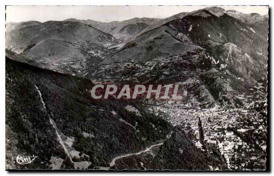 Bagnères-de-Luchon — La Crémalière et Luchon — Vue aérienne — Éditions Coabier