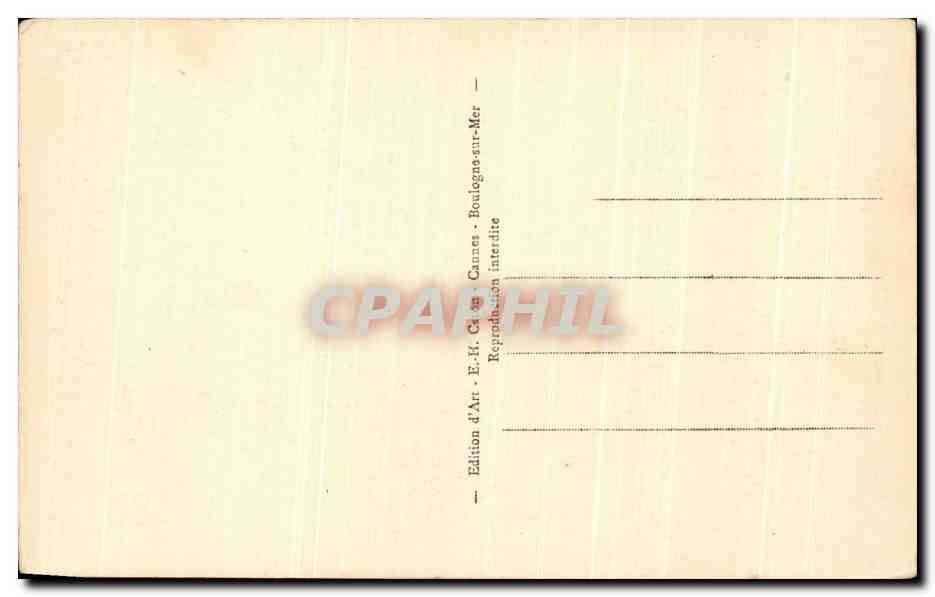 CPA Cannes Hotel Carlton — Verso