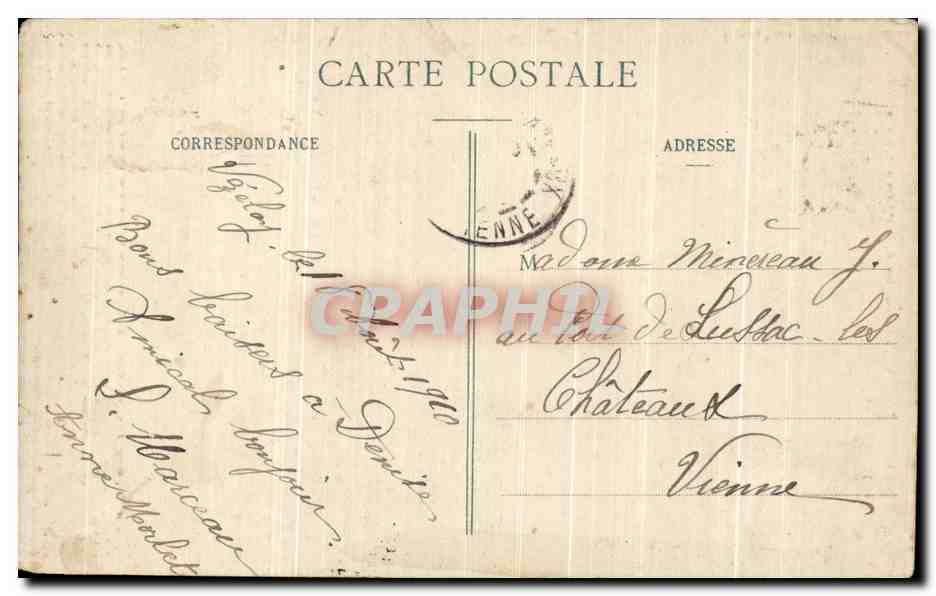 CPA Vezelay Predication de la Croisade par St Bernard le Mars — Rückseite