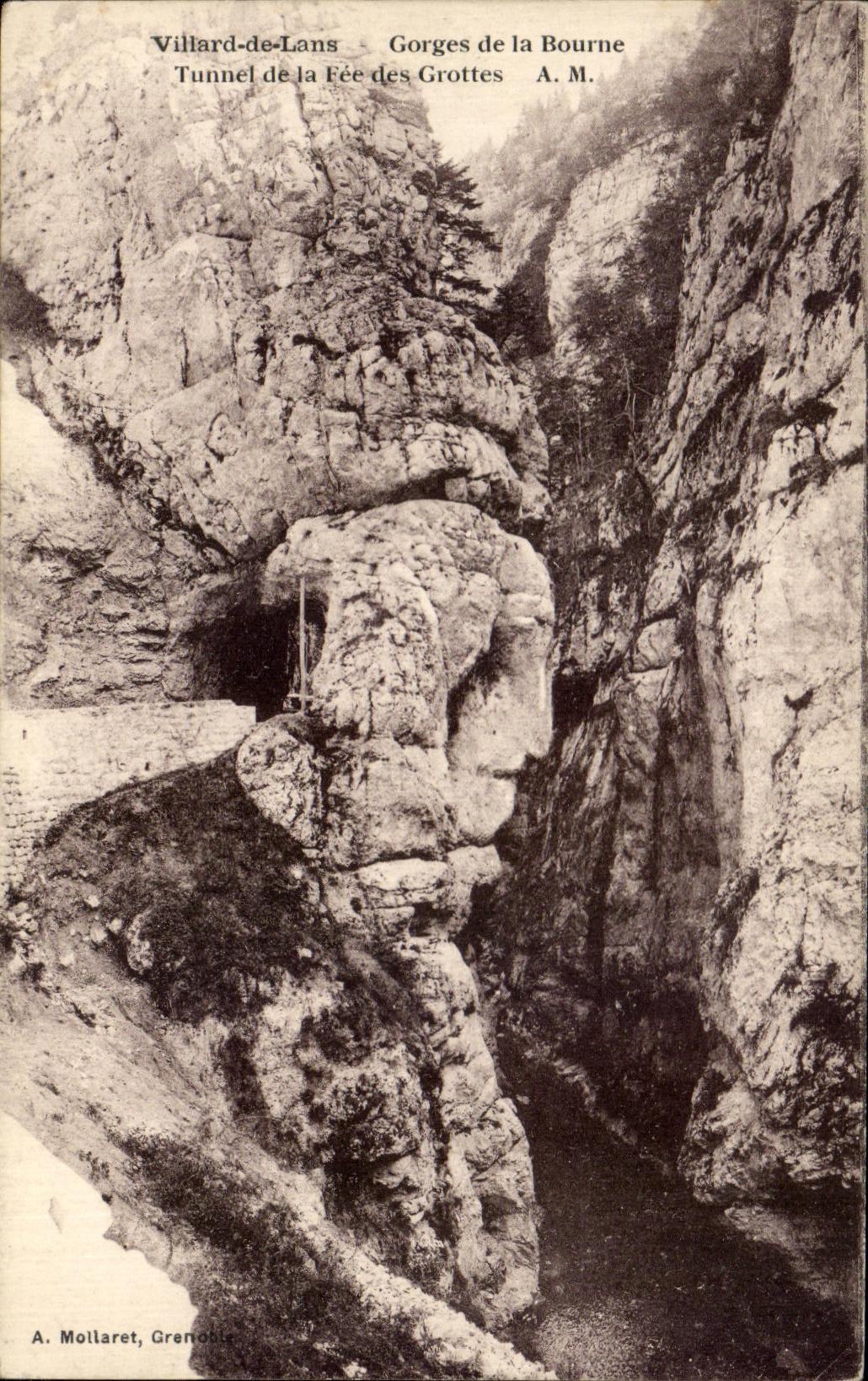 Gorges der Bourne — Tunnel der Fabelwesen-Höhle — A. Mollaret, Grenoble