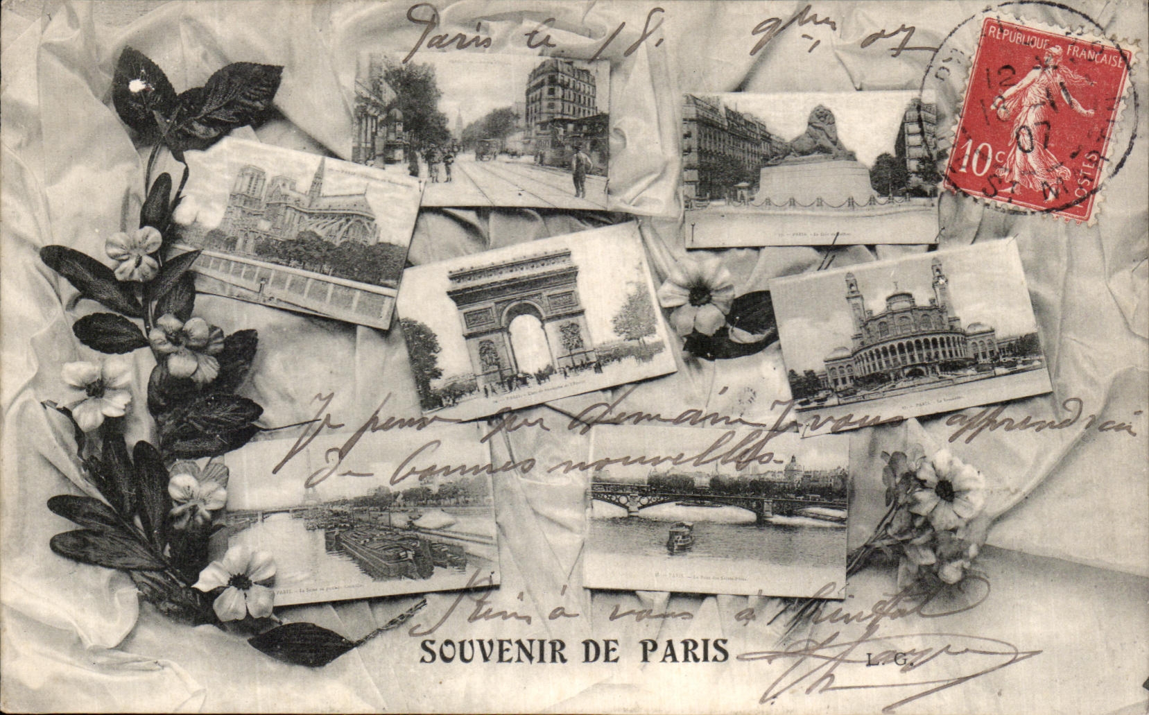 CPA Souvenir De Paris