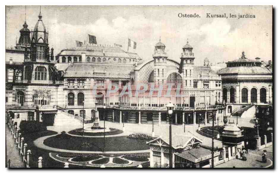 CPA Ostende Kursaal les Jardins