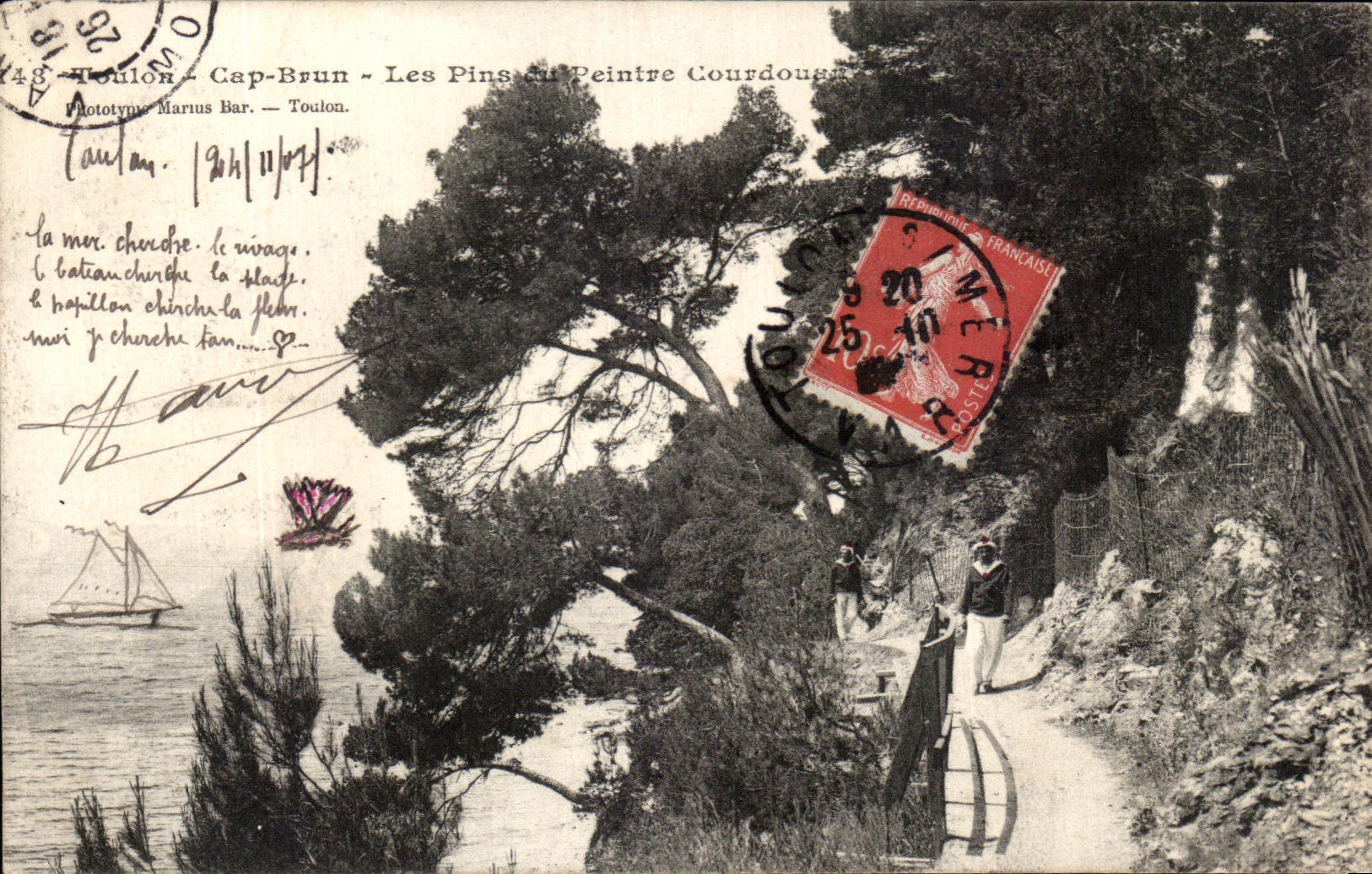 CPA Toulon Cap Brun Les Pins du Peintre Courdouan