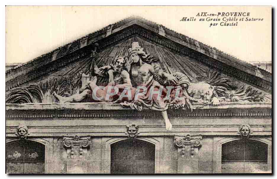 Aix-en-Provence — Getreidespeicherhalle Cybèle und Saturne von Chostel