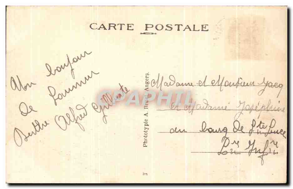 CPA Saumur Vue Generale De La Ville Et La Loire Vue Prise du chateau fort — Rückseite