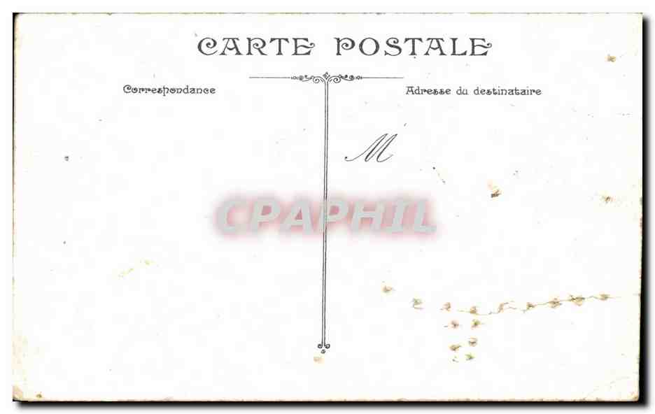 Tarjeta postal antigua Chaumont Monumento a los muertos de 1870 1871 — Reverso