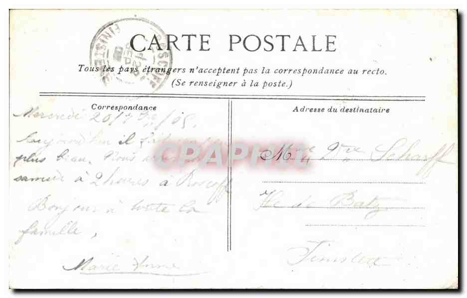 CPA Lourdes premiere station du calvaire  — Verso