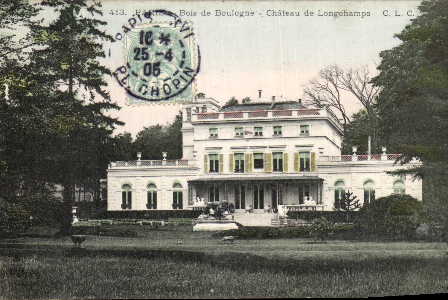 CPA Paris Bois De Boulogne Chateau De Longchamps