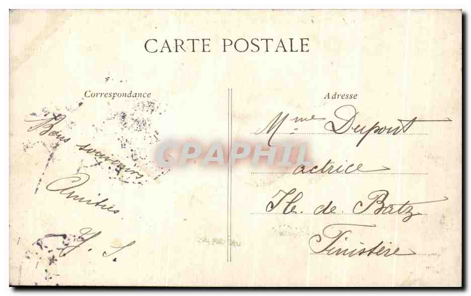 CPA Paris Bois De Boulogne Chateau De Longchamps — Rückseite