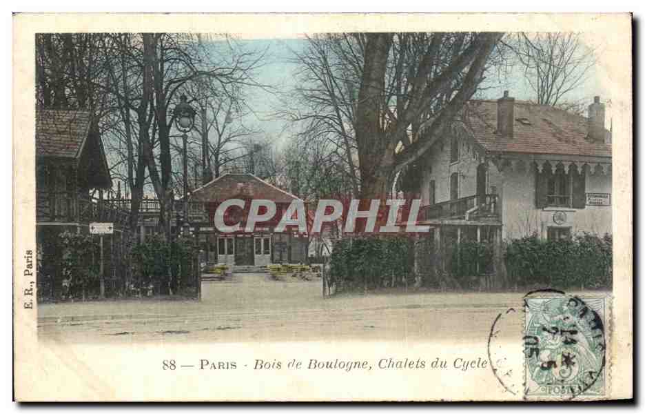Paris - Bois de Boulogne, Chalets du Cycle — E.R., Paris, n°88