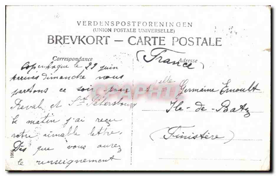 CPA Kjobenhavn Cirkus National Og Tivoli Danemark — Rückseite