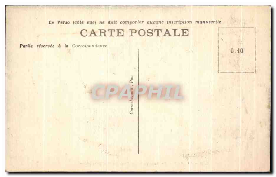 Pau — Le Boulevard des Pyrénées et le gros chêne — C.C. - 19 — Verso