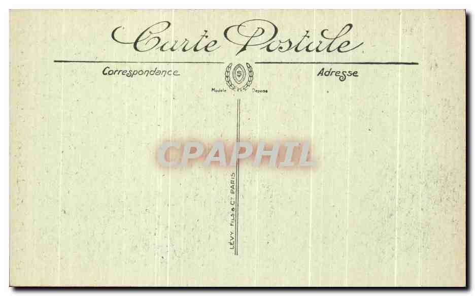 CPA Luneville Les Bosquets La Statue De La Nuit — Verso
