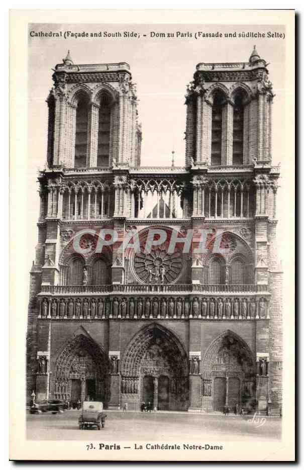CPA Paris La Cathedrale Notre Dame