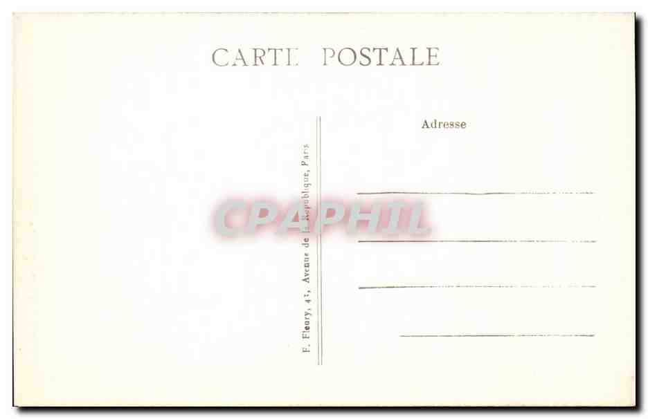 CPA Paris La Cathedrale Notre Dame — Verso