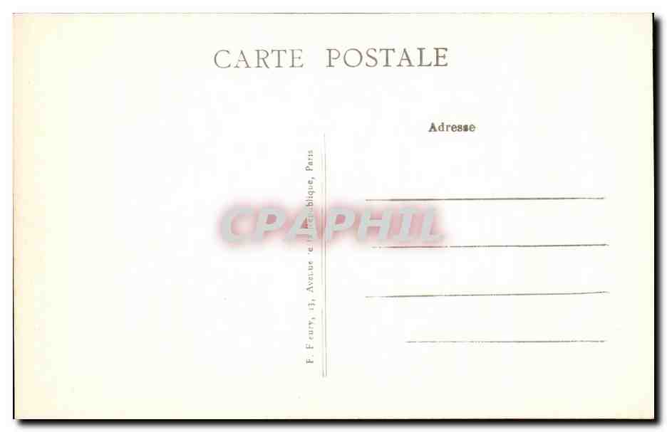 CPA Paris Notre Dame — Rückseite