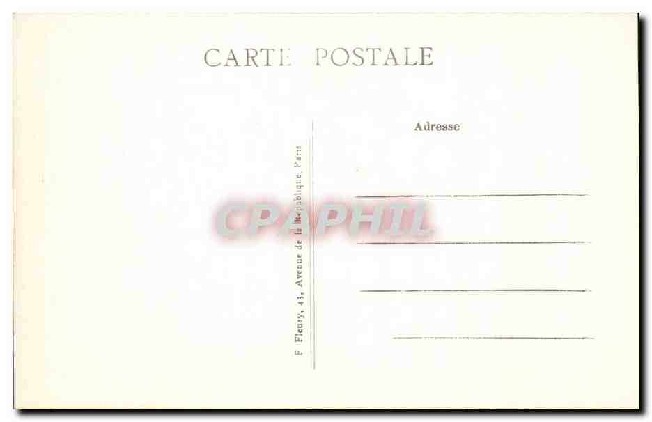 CPA Paris L'Arc de Triompyhe l'Etoille la Tombe du Soldat inconnu — Rückseite