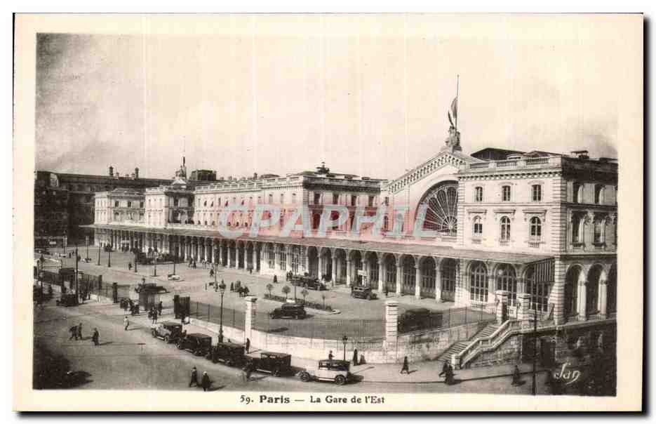 CPA Paris La Gare de L'Est