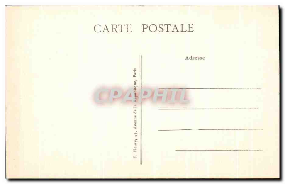 CPA Paris La Gare de L'Est — Rückseite